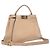 Fendi Beige Medium Leather Peekaboo Iconic Satchel - vista 2