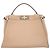 Fendi Beige Medium Leather Peekaboo Iconic Satchel - vista 3
