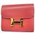 Hermès Constance Compact Tadelakt Rose Lippenstift Geldbörse