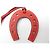 Hermès NUOVO CHARME DA BORSA HERMES GRIGRI PADDOCK FERRO DA CAVALLO IN CUOIO Rosso - vista 2