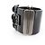 BRACCIALE CHANEL MANCHETTE CROCE METALLICA VELLUTO 17 CM NERO - vista 2