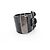 BRACCIALE CHANEL MANCHETTE CROCE METALLICA VELLUTO 17 CM NERO - vista 4
