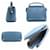 Fendi Dotcom Schultertasche Blau  - Ansicht 2