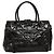 Borsa executive Chanel in pelle verniciata Marrone