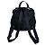 Mochila de nylon negro con logo triangular de Prada - vista 2