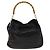 Borsa a mano in pelle Gucci Bamboo 2way Nera Oro 001 1781 1577 Auth 140641 Nero D'oro - vista 2