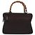 Bolsa de mão em nylon Gucci Bamboo 2 vias preta prata 000 0538 Auth ep10728 Preto - vista 13