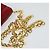 Mini borsa a spalla Vala Chain in pelle rossa e oro Auth 140616 di Salvatore Ferragamo Rosso D'oro - vista 7