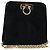 Borsa a spalla Gancini in suede nero e oro Salvatore Ferragamo Auth 140965 D'oro