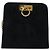 Borsa a spalla Gancini in suede nero e oro Salvatore Ferragamo Auth 140965 D'oro - vista 13