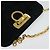 Borsa a spalla Gancini in suede nero e oro Salvatore Ferragamo Auth 140965 D'oro - vista 6