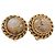 Chanel Orecchini in metallo dorato CC Auth bs29157 D'oro