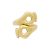 Anello Lalaounis, "Mesopotamia" in oro giallo martellato.