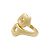 Anello Lalaounis, "Mesopotamia" in oro giallo martellato. - vista 2