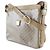 Triomphe Céline Borsa a spalla Celine Macadam in pelle PVC Beige - vista 2