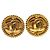 Orecchini a clip rotondi Coco Mark di Chanel D'oro