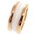 Bulgari Bvlgari B-ZERO1 Anello in Oro Rosa 18K e Ceramica Bianca Bianco D'oro - vista 8