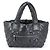 Borsa Tote Piccola Coco Cocoon PM di Chanel Nero Bordò