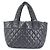 Borsa Tote Piccola Coco Cocoon PM di Chanel Nero Bordò - vista 2