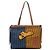 LOEWE Grande Borsa in Tela Strisce Paulas Ibiza Blu