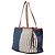 LOEWE Grande Borsa in Tela Strisce Paulas Ibiza Blu - vista 2