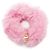 Scrunchie in pelliccia rosa Chanel