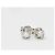 Autre Marque Orecchini antichi in oro 14 carati e diamanti naturali 2X0,09 carati Argento - vista 2