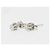 Autre Marque Orecchini antichi in oro 14 carati e diamanti naturali 2X0,09 carati Argento - vista 3