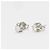 Autre Marque Orecchini antichi in oro 14 carati e diamanti naturali 2X0,09 carati Argento - vista 4