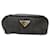 Bolso de denim negro con placa triangular Prada  - vista 1