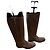 Stivali Hermès Stile Cavaliere Beige Camoscio 38.5