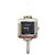 Gucci Reloj Bangle Square de Acero Esfera Negra Plata