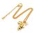 Collana in oro Chanel con marchio Coco e motivo africano D'oro - vista 2