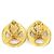 Orecchini a clip in metallo dorato Chanel Coco Mark D'oro - vista 3