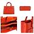 Bolso de Hombro de Cuero Chanel Neo Executive Tote Roja - vista 3