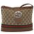 Bolsa de Ombro Gucci GG Canvas Web Sherry Line Bege 2058 001 5000 Auth yk19452 Vermelho - vista 13