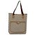 GUCCI GG Plus Supreme Web Sherry Line Tote Bag PVC Beige Gold Auth BA5355 Golden