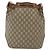 Borsa a Spalla GUCCI GG Plus Supreme in Pelle PVC Beige Oro Auth bs29350 D'oro - vista 2