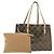 Borsa Tote Gancini in vinile marrone Auth BA5292 di Salvatore Ferragamo