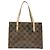 Borsa Tote Gancini in vinile marrone Auth BA5292 di Salvatore Ferragamo - vista 2