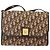 Borsa a spalla in tela Trotter Christian Dior marrone oro Auth yk19433 - vista 13