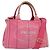 PRADA Borsa Canapa PM in Tela 2way Rosa Oro Auth ep10705 D'oro