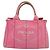 PRADA Borsa Canapa PM in Tela 2way Rosa Oro Auth ep10705 D'oro - vista 13