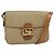Céline Borsa a Spalla in Tela Macadam CELINE PVC Beige Oro Auth 142119 D'oro