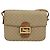 Céline Borsa a Spalla in Tela Macadam CELINE PVC Beige Oro Auth 142119 D'oro - vista 13