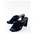 Saint Laurent Mule in velluto blu - vista 3