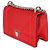 Piccola borsa Diorama in pelle di vitello grana rossa Christian Dior - vista 3