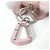 Portachiavi in pelle rosa Christian Dior - vista 5