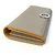Bulgari Billetera bi-fold de cuero gris y amarillo Bvlgari Castaño - vista 5