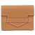 Hermès Hermes BRIDGE Evercolor Card Case Golden Metallic